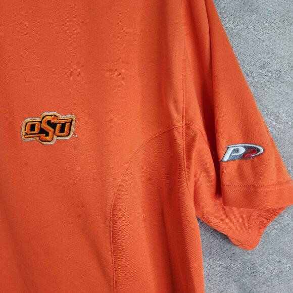 Mens Orange Pro Player Polo Shirt OSU Oklahoma State Cowboys Short Sleeve XL - Picture 3 of 8